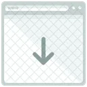 Down Webpage Window Icon