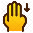 Down with finger  Icon