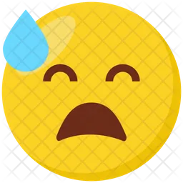 Downcast Emoji Icon