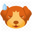 Downcast Face Emoji Emoticon Icon
