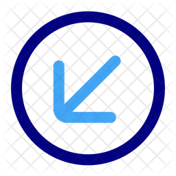 Downleft Arrow  Icon