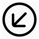 Downleft Arrow  Icon