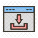Arrow Down File Icon