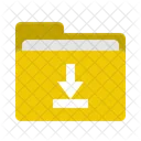 Folder Download File Icon