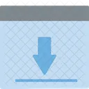 Arrow Down File Icon