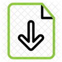 다운로드 저장 파일 아이콘