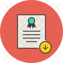 Download Save Certificate Icon