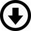 Arrow Circle Down Mini Download Download File アイコン
