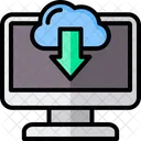 Download Downloading Cloud Server Icon