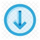 Down In Circle Arrow Icon