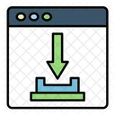 Arrow Down File Icon
