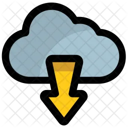 Aus der Cloud herunterladen  Symbol