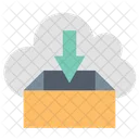 Aus Der Cloud Herunterladen Cloud Download Daten Herunterladen Icon