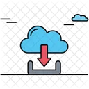 Aus Der Cloud Herunterladen Cloud Download Cloud Herunterladen Icon