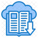 Learning Ebook Cloud Icon