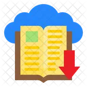 Learning Ebook Cloud Icon