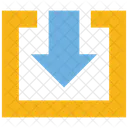 Down Arrow Downloading Save File Icon