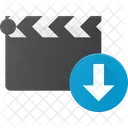 Clapper Download Clip Icon