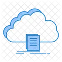 Datei Herunterladen Cloud Dokument Cloud Daten Symbol