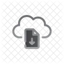 Download De Arquivos Computacao Em Nuvem Armazenamento Ícone