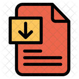 Download Document Icon Of Colored Outline Style Available In Svg Png Eps Ai Icon Fonts