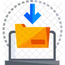 Download File Data Storage Laptop Icon