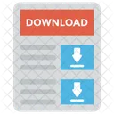 Downloads Page Downloading Icon