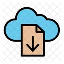 Download File Cloud Files And Folders Icon