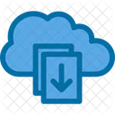Download File On Cloud Cloud File Icon