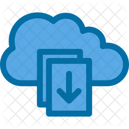Download File On Cloud  Icon