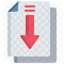 Download Document Arrow Note Icon