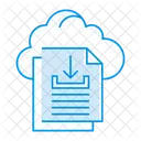 Cloud Files Download Icon