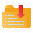 Download Folder Receive Data Receive Icon