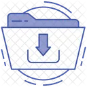 Download Folder File Downloading Data Downloading Icon