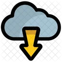 Cloud Downloading Hosting Icon