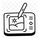 Download hand drawn icon of digital art  Icon