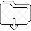 Arrow Down File Icon