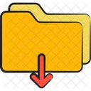 Arrow Down File Icon