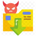 Download Malware Illegal Icon