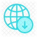 World Download Arrow Icon