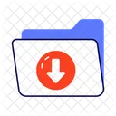 Ordner Herunterladen Herunterladen Ordner Symbol