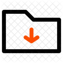 Ordner Herunterladen Herunterladen Pfeil Symbol