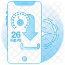 Online Performance Download Speed Test Broadband Speed Icon