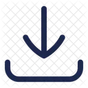 Download Tray Down Arrow Download Button Icon