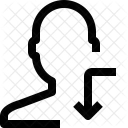 사용자 다운로드  아이콘