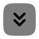 Square Double Alt Arrow Down Icon