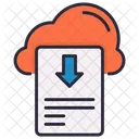Cloud Down Download Icon