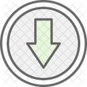 Downloading Arrow Content Icon