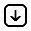 Arrow Square Down Arrow Down Icon