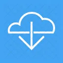 Downloads Data Cloud Icon